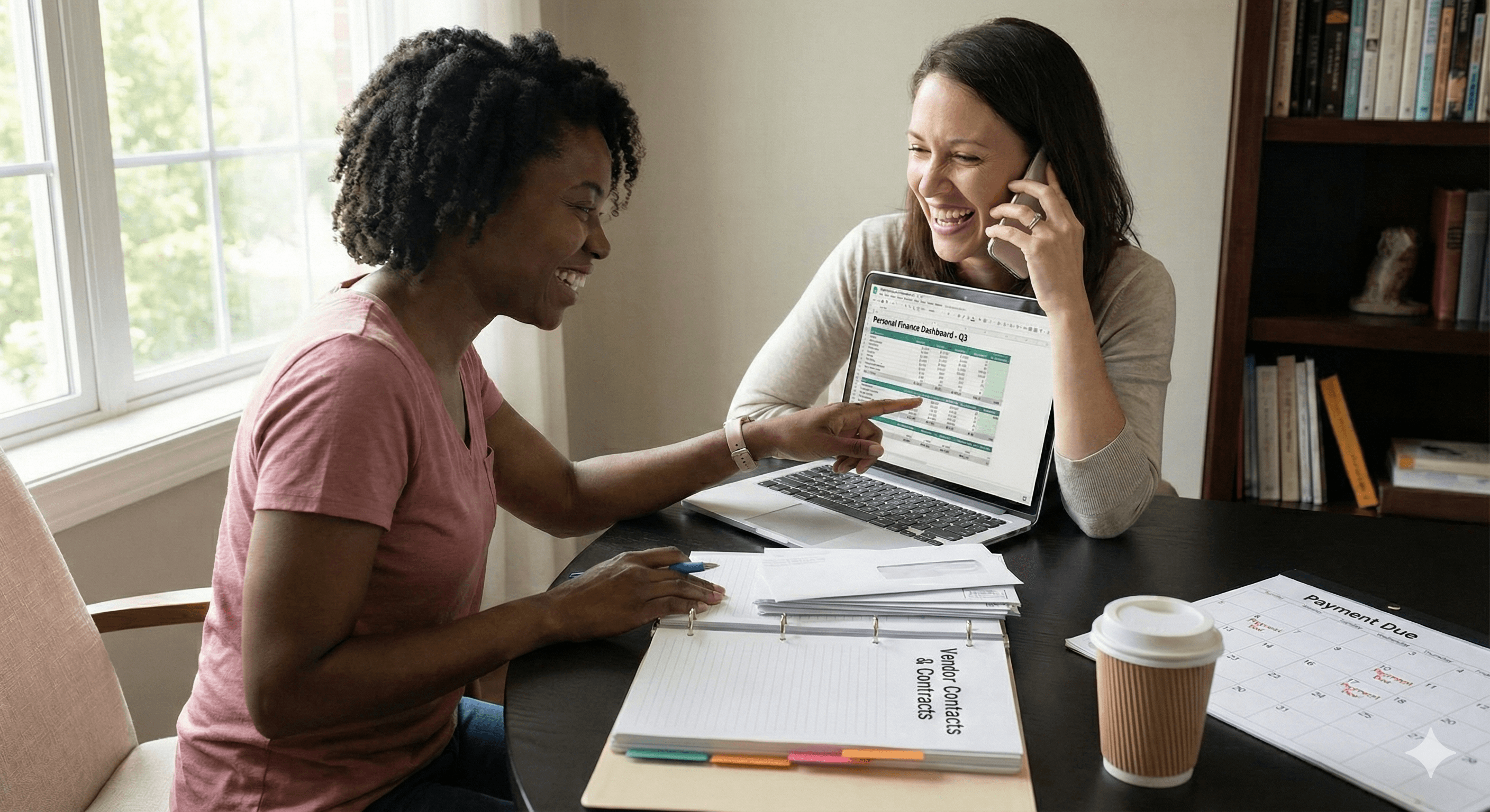 Managing personal financial administration and vendor coordination.