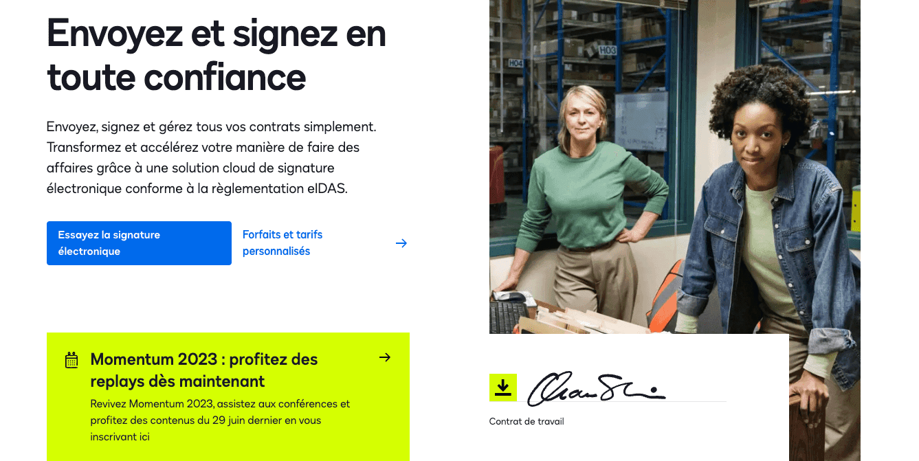outils agent immobilier docusign