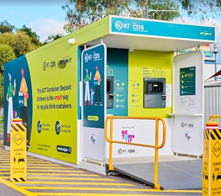 ACT Return-it CDS Container | Infrastructure Government Program in Western Creek ACT by Recon Projects