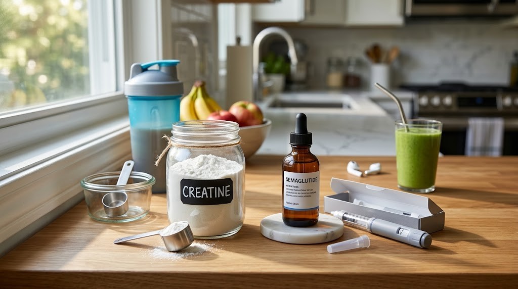 Creatine and semaglutide