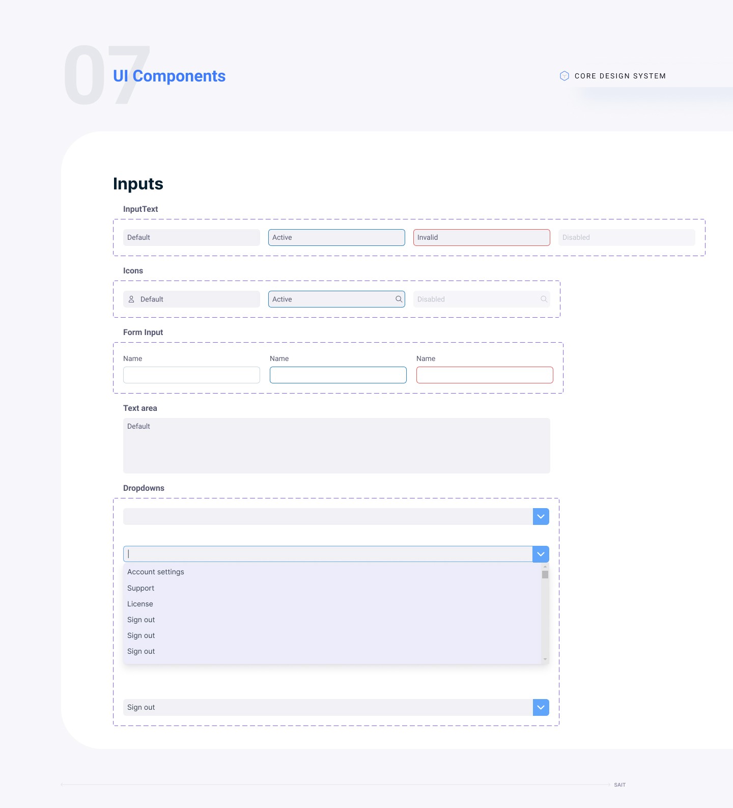 Design System Screen