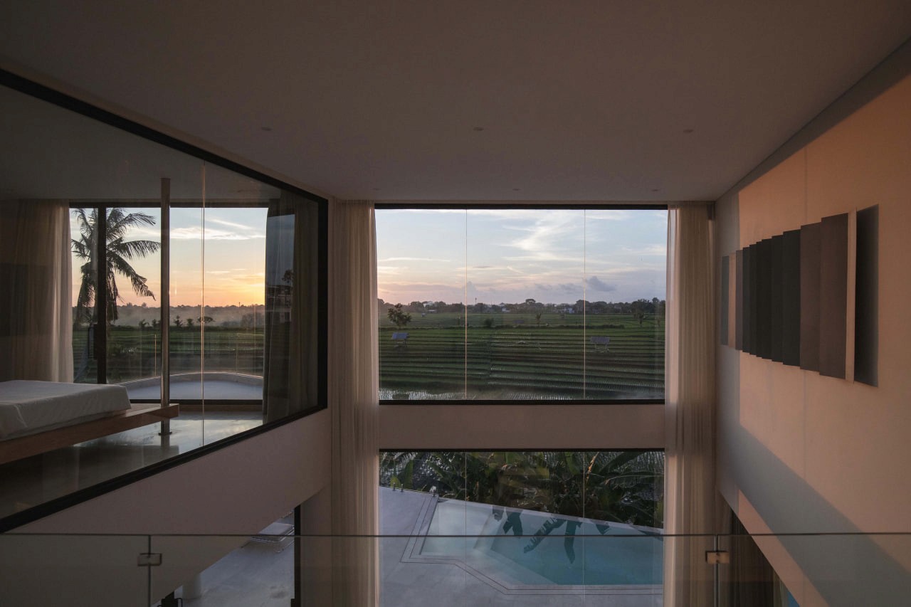 3-bedroom premium villa with rice field and volcano views in Canggu