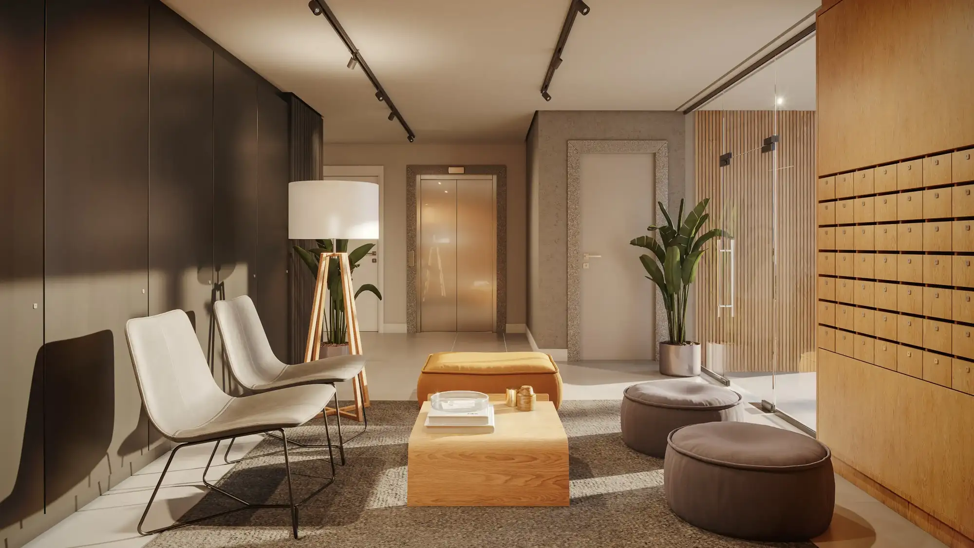 Hall do empreendimento Moon Residencial Pelotas