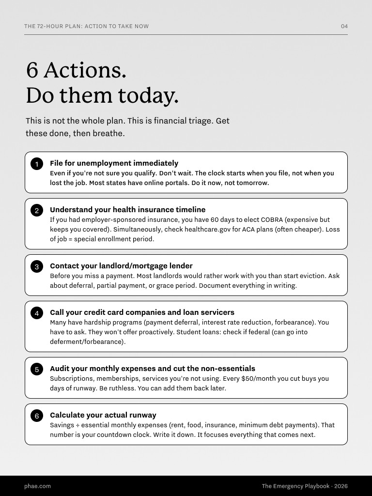 Image of page in playbook outlining six actions you can take today