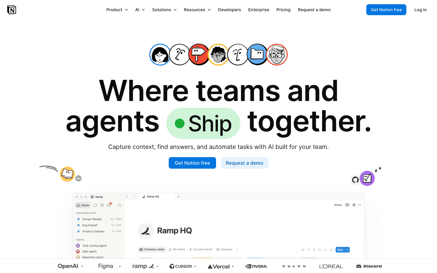 Notion app interface