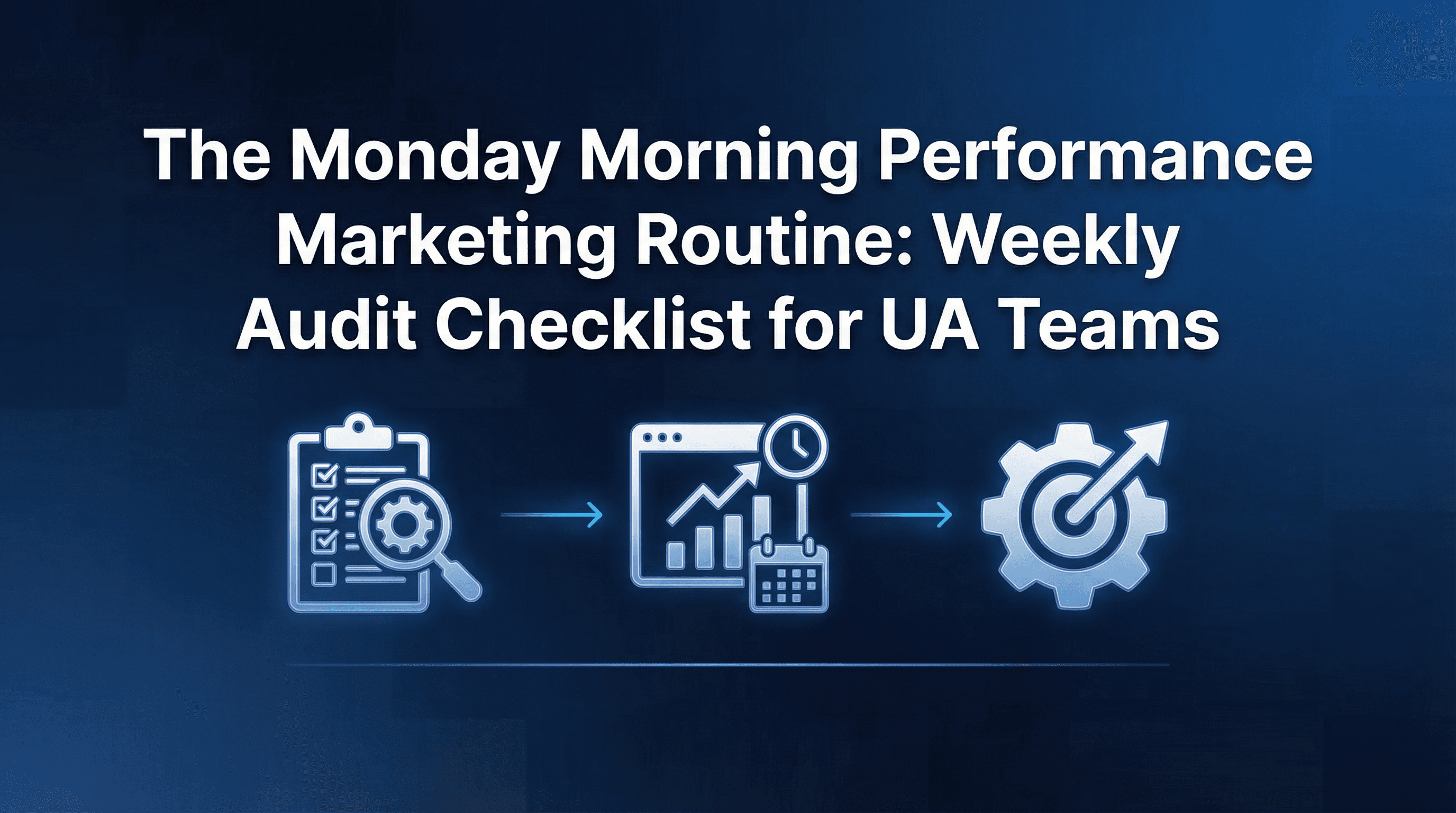 The Monday Morning Performance Marketing Routine: Weekly Audit Checklist for UA Teams