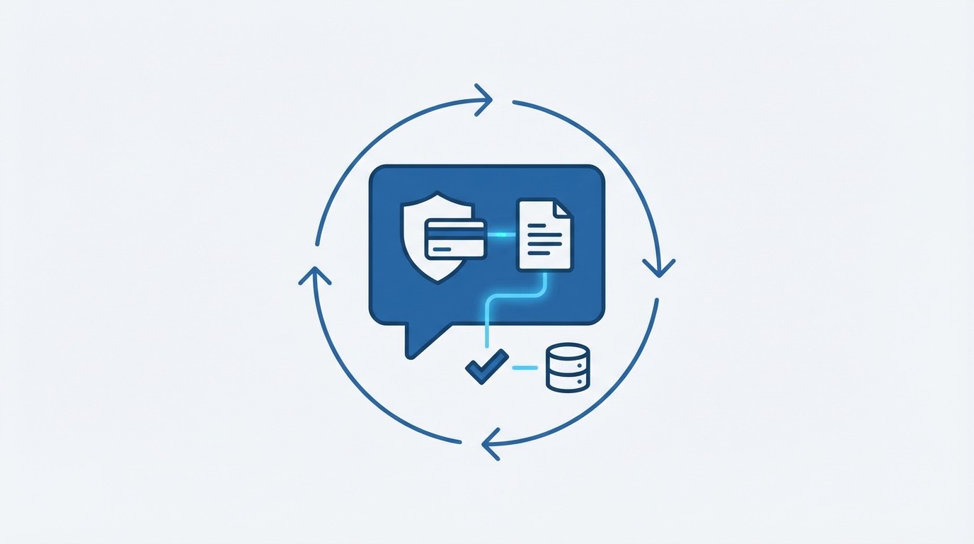 How RadMedia Delivers Secure In-message Payments and Document Capture concept illustration - RadMedia