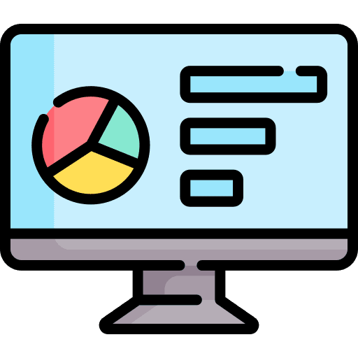 A smartphone with a black case is displayed vertically on a wooden stand against a black background. The screen shows a gradient from blue to yellow.