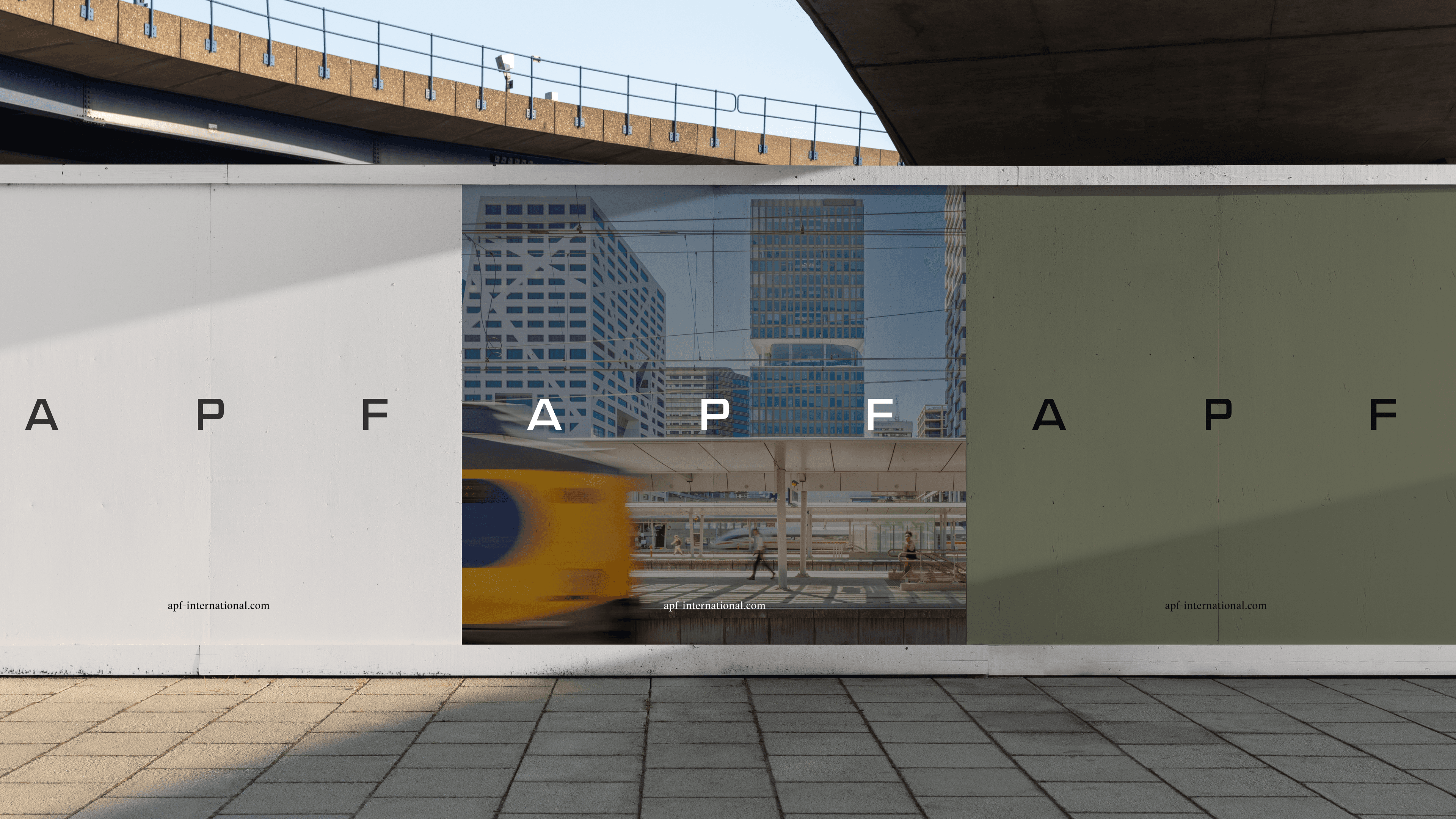 street reclame example APF by Analogue agancy