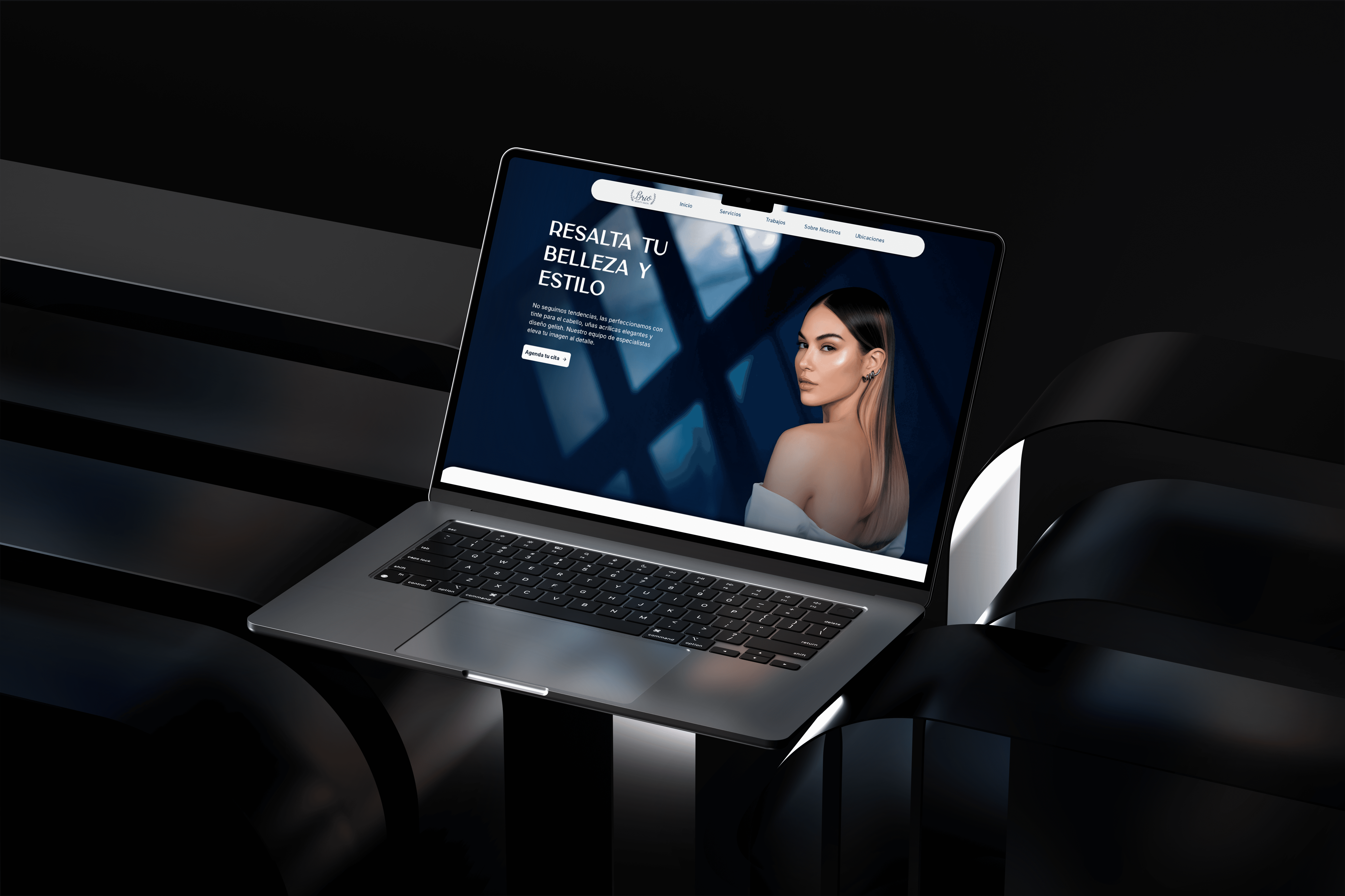 Brio beauty salon landing page