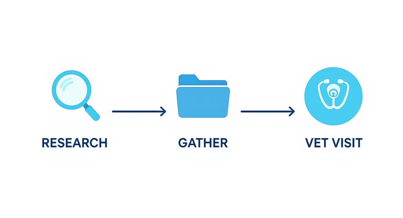 Infographic about dog health certificate for travel