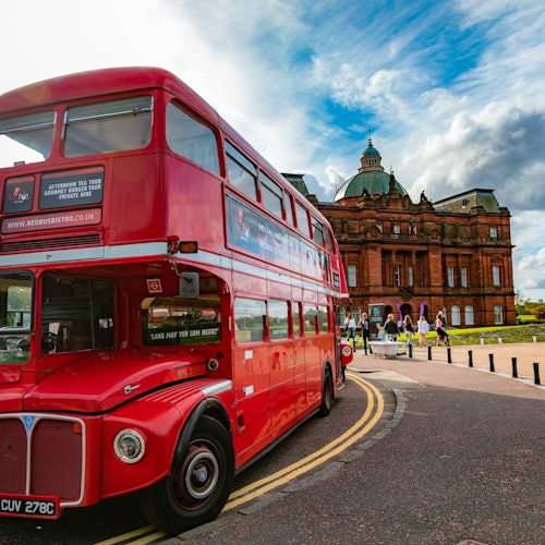 Our gorgeous Routemaster at the Peoples Palace in Glasgow