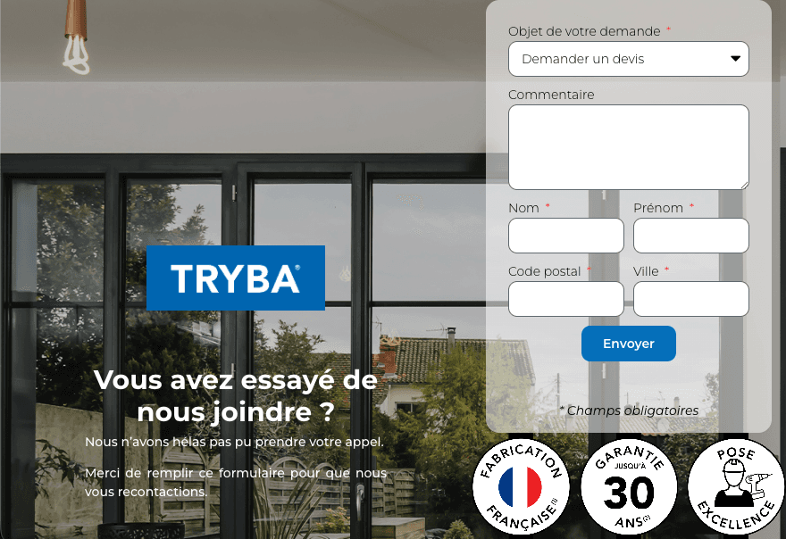 Exemple de SMS automatique envoyé après un appel manqué vers un réseau de points de vente