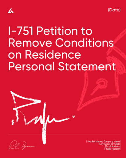 I-751 Petition to Remove Conditions on Residence Personal Statement