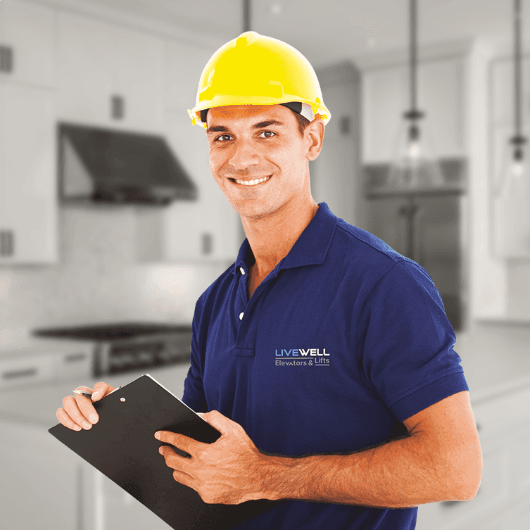 LiveWell hard-hat mascot