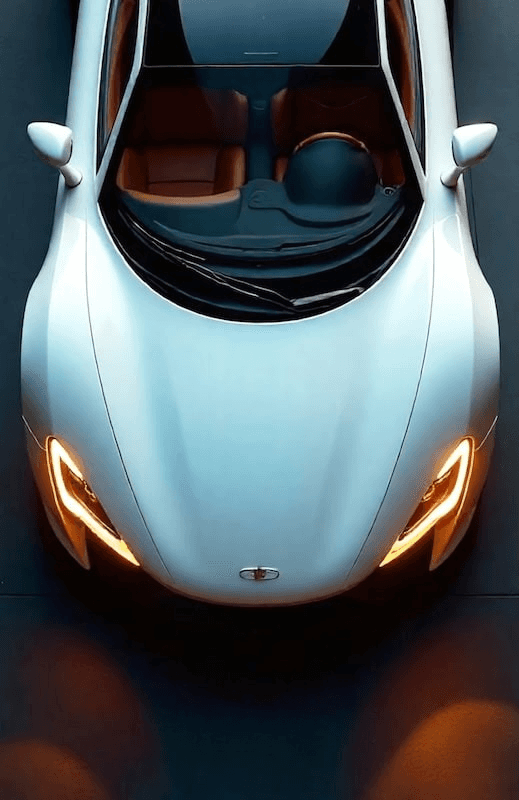 Sport car from the top