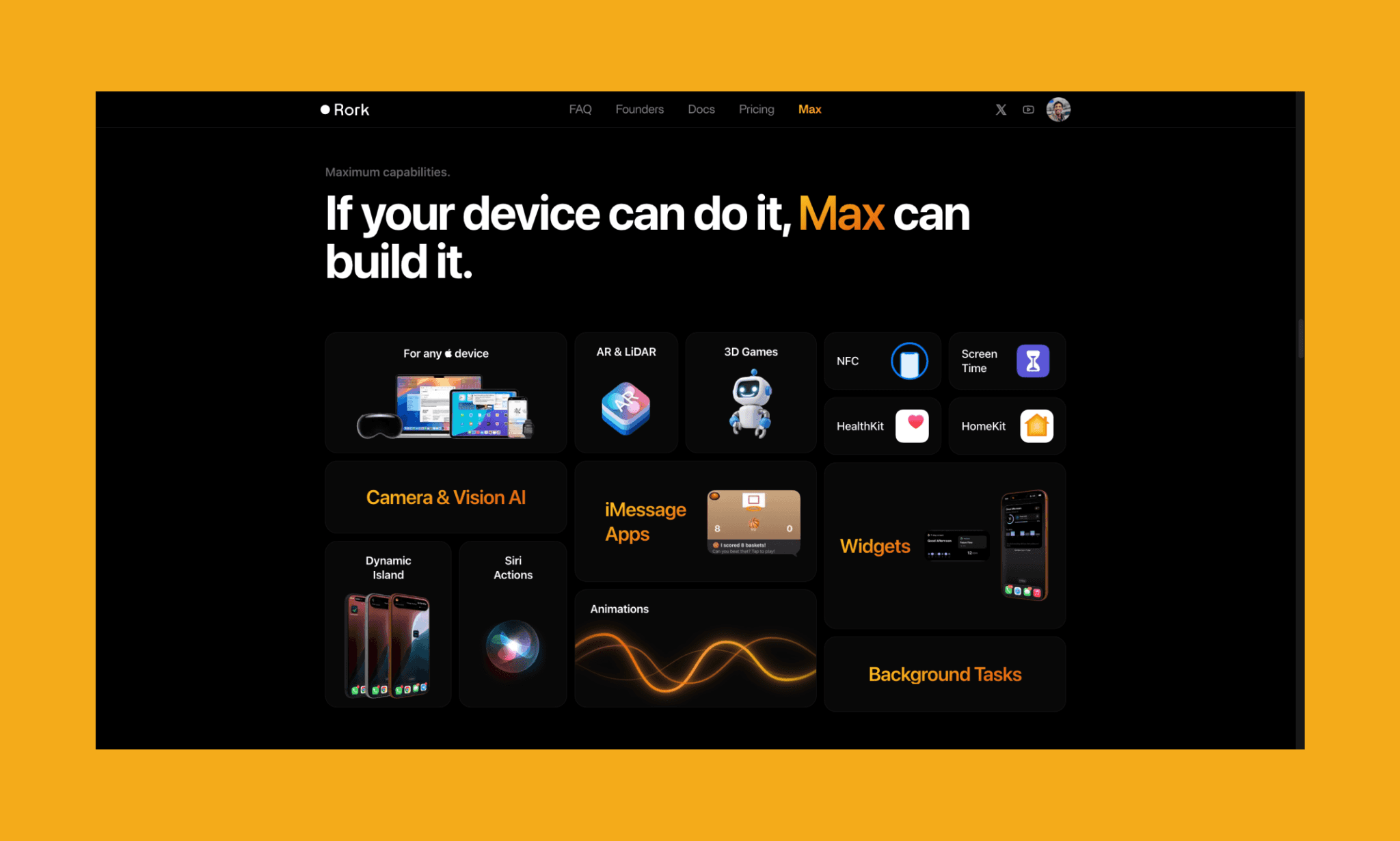 The best use case of Rork AI is to create iOS games, utility apps, and widgets.