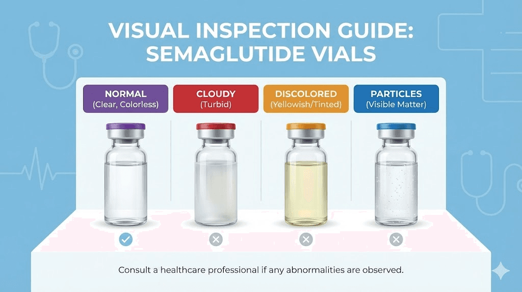 How to tell if compounded semaglutide has expired visual inspection guide