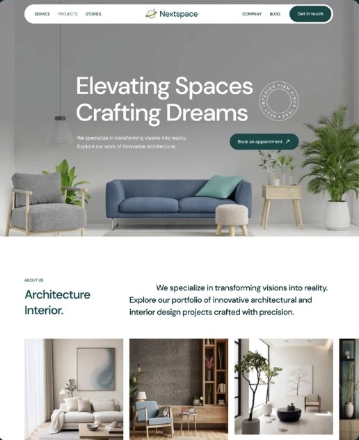 Interiror Design Web Design