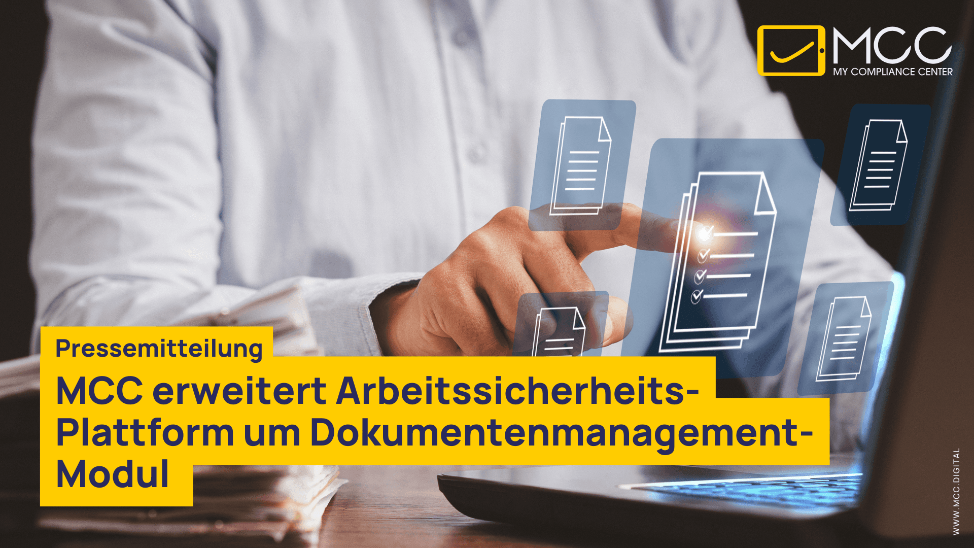 MCC erweitert Arbeitssicherheits-Plattform um Dokumentenmanagement-Modul