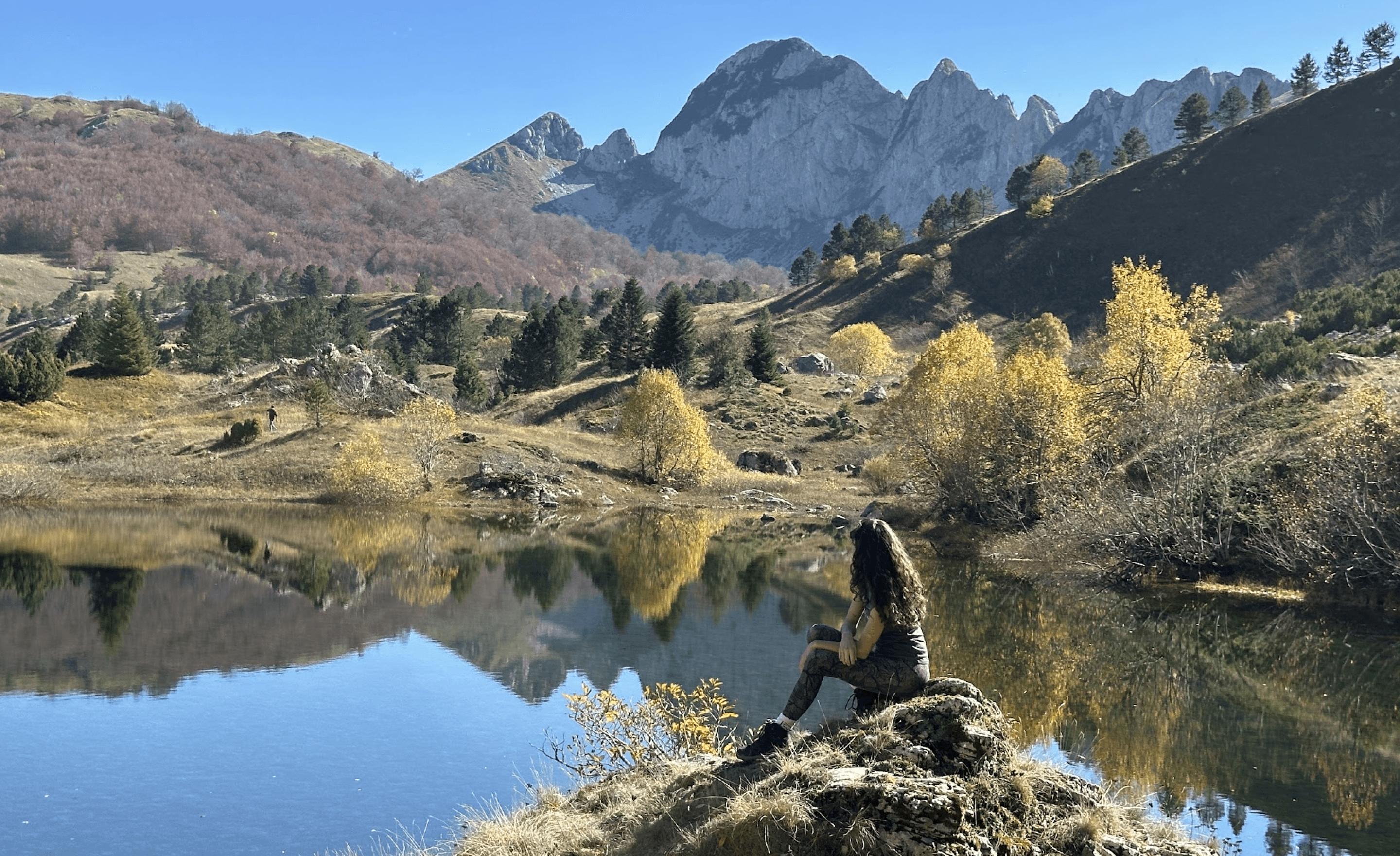 foggy mountain summit