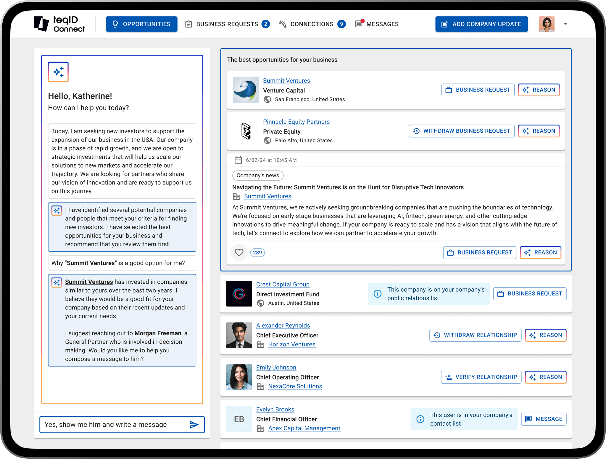 teqID - Connect | Opportunities