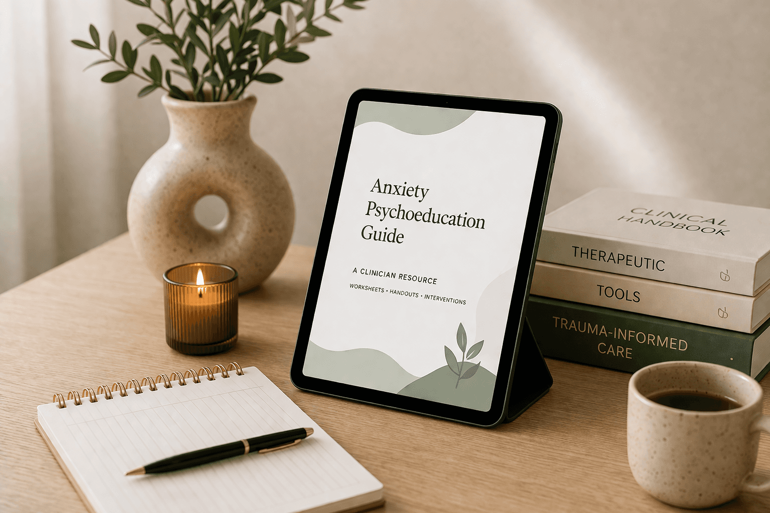 Tablet with clinical resources