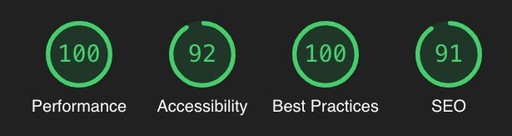 image of SEO performance using Lighthouse