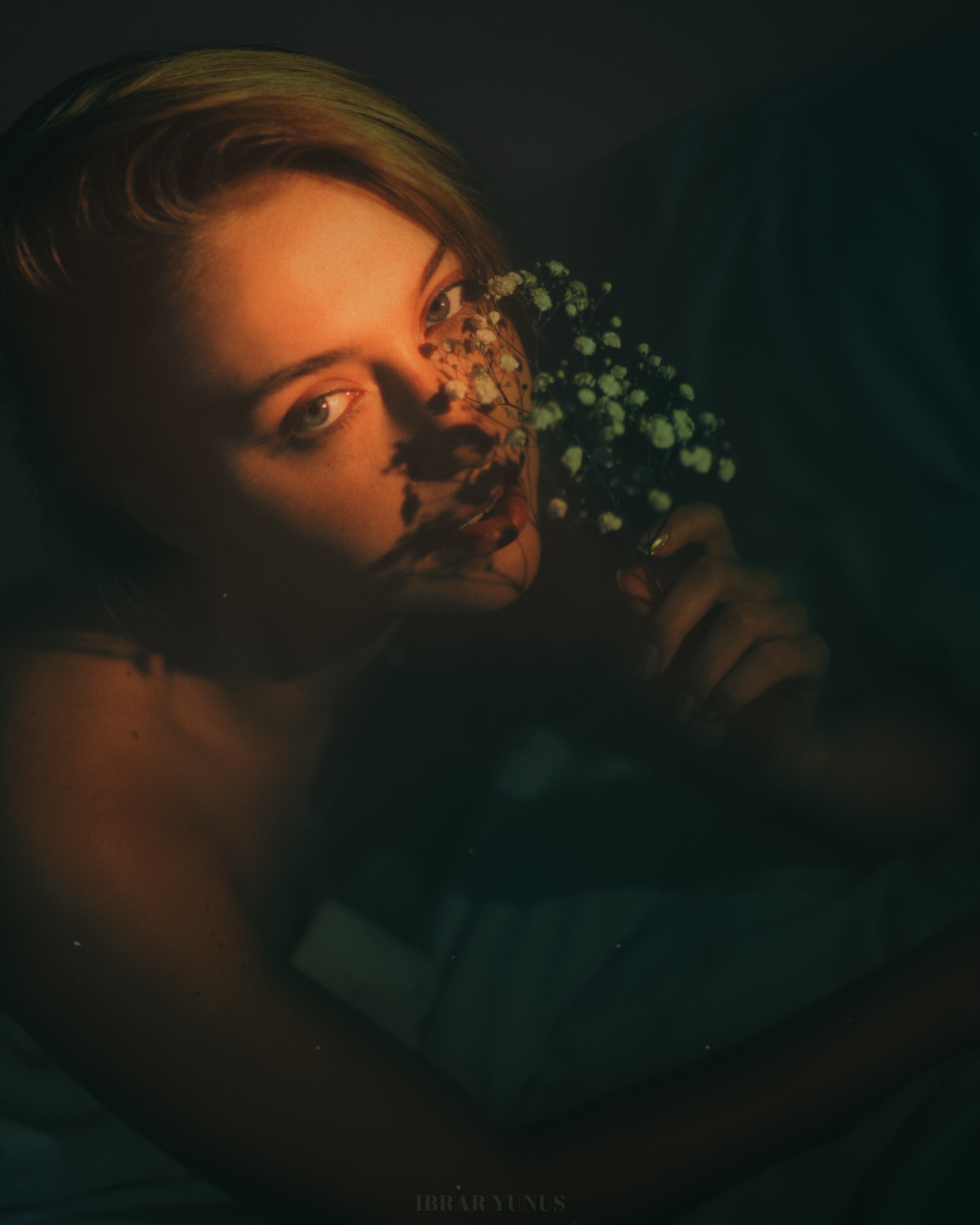 Nude Woman Holding Stems