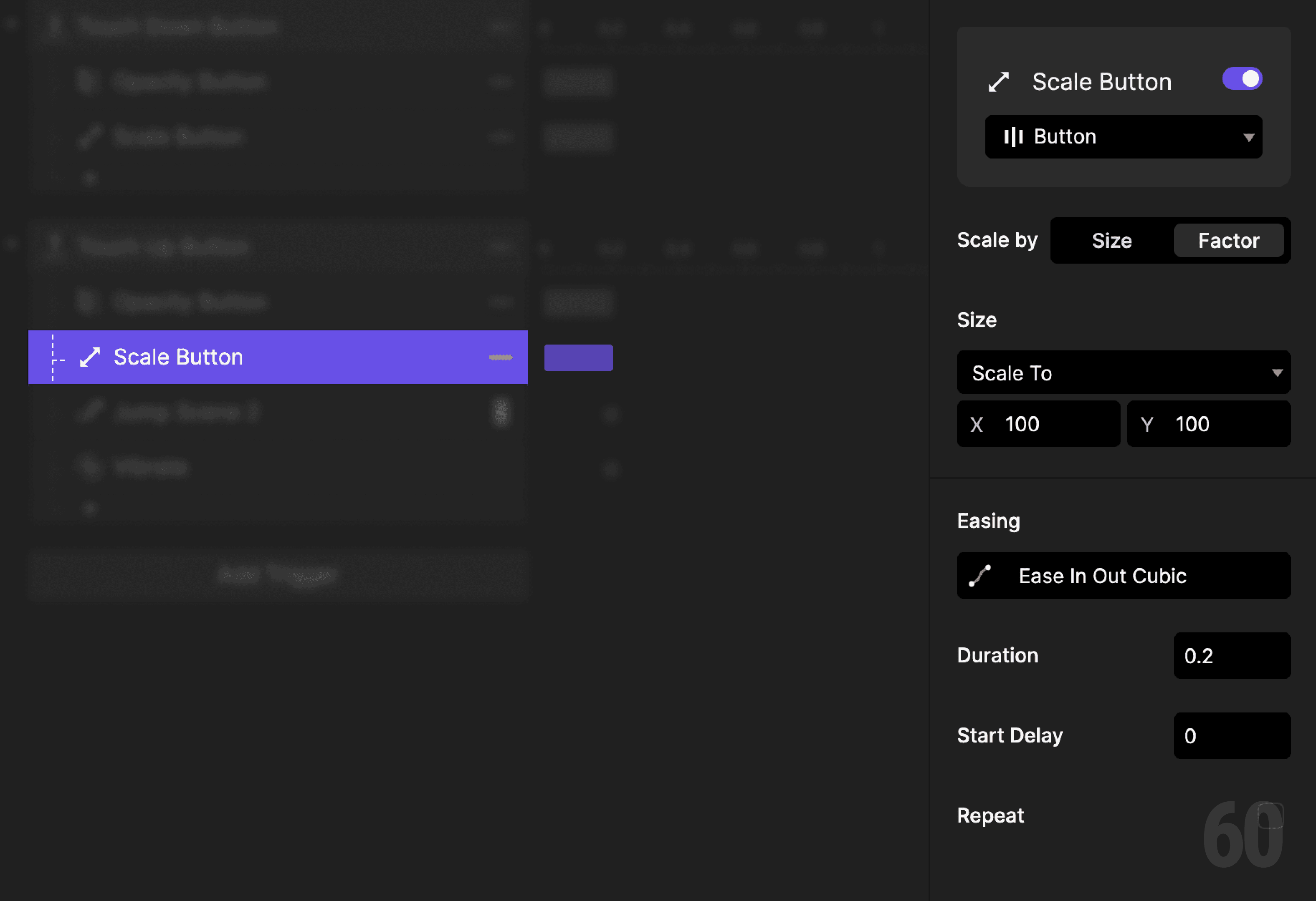 This is a screenshot of Step 6: Restore button scale.