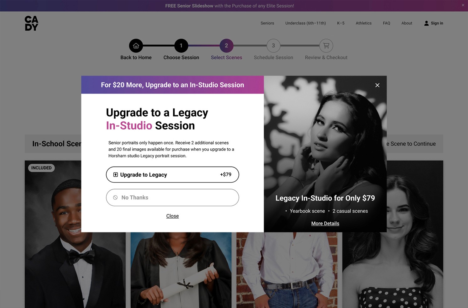 Cady Booking Website