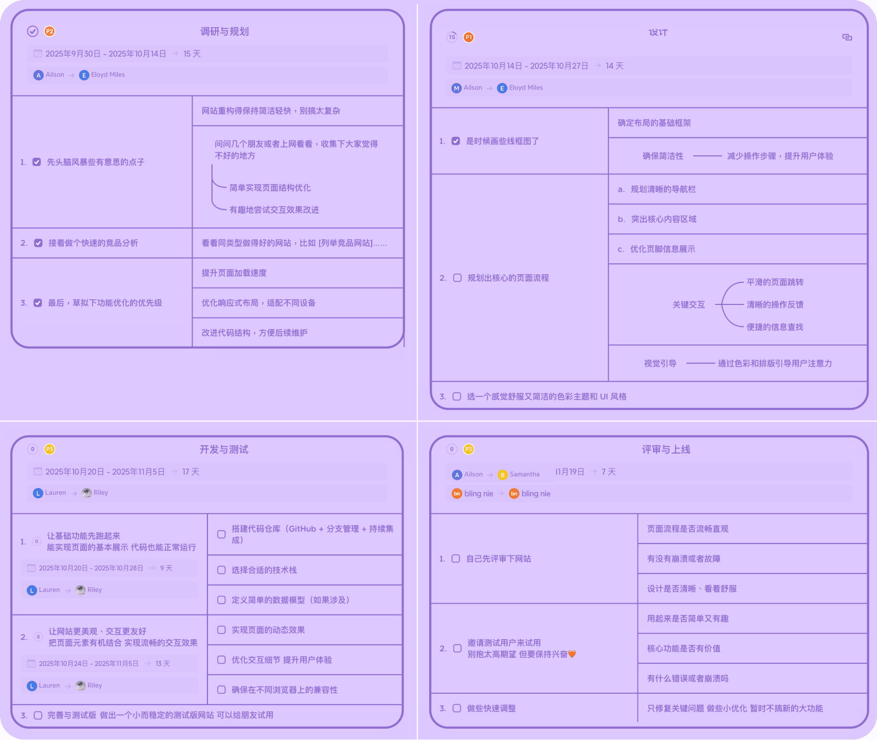 Create with AI in Xmind — turn project content into organized, actionable task breakdowns.
