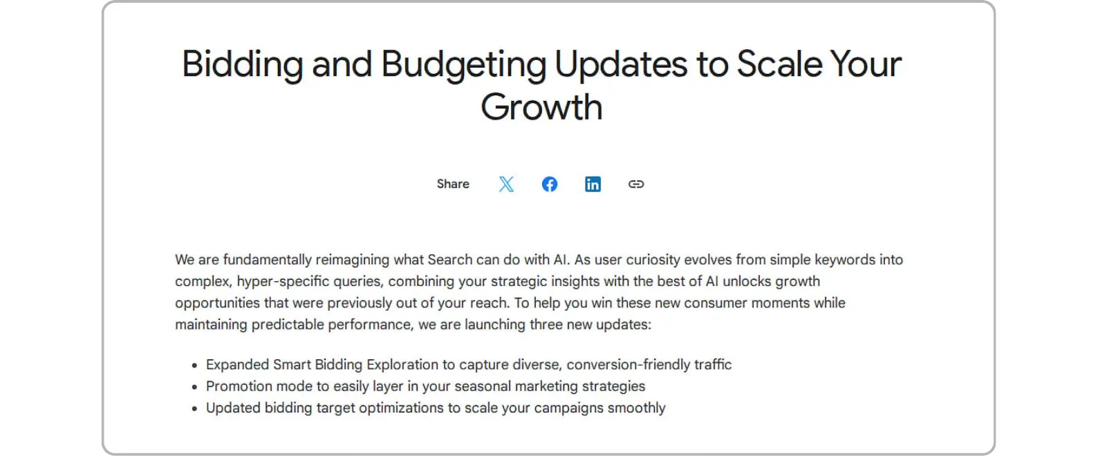 Google’s New Bidding and Budgeting Updates
