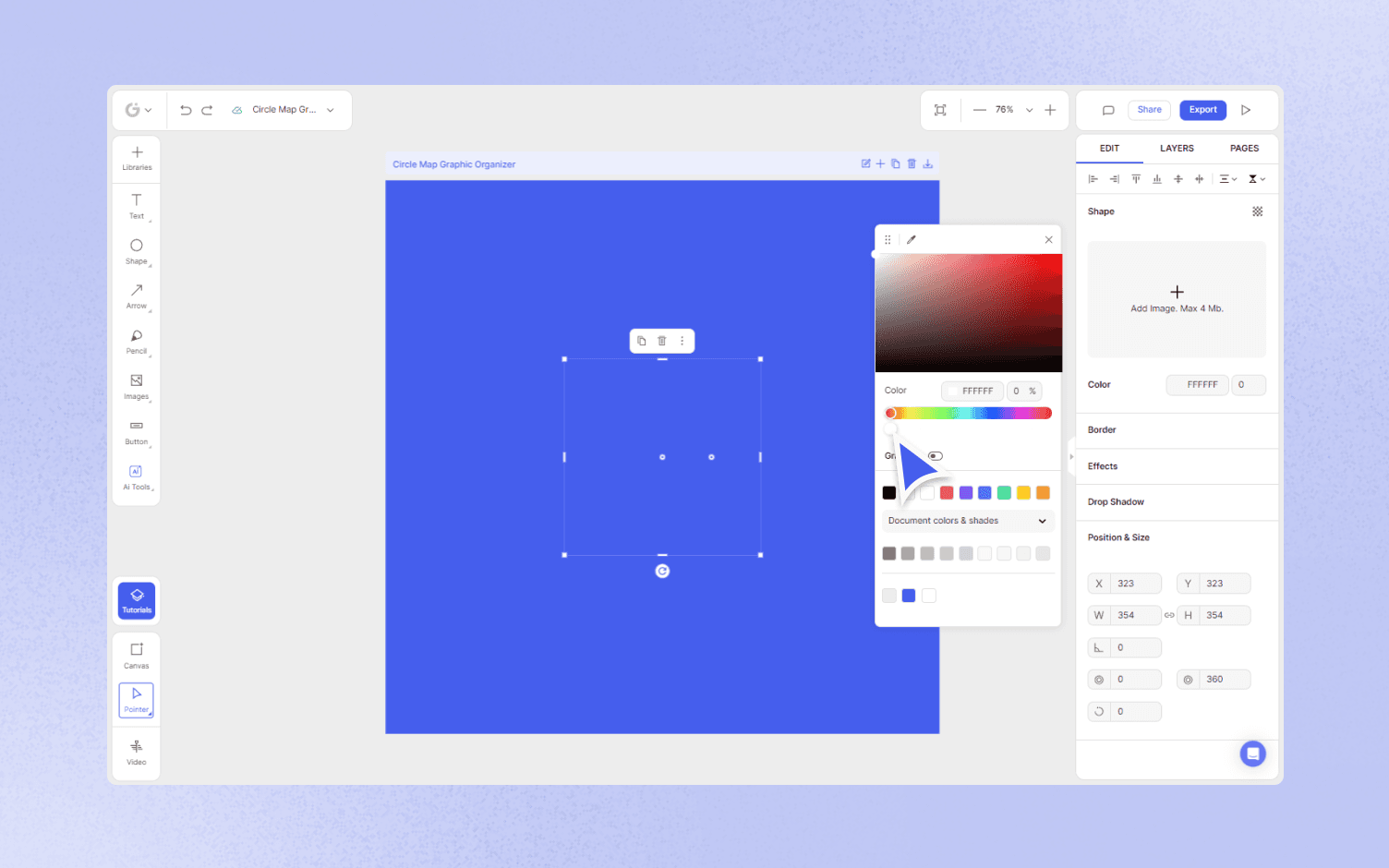 how to make Circle Map Graphic Organizer