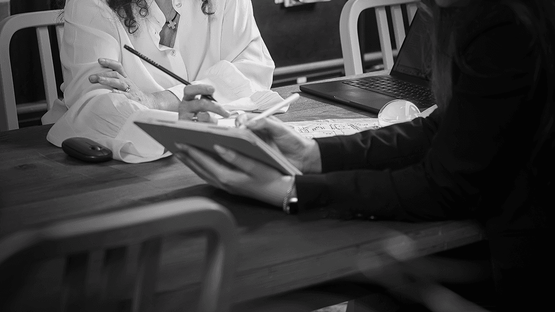 Portrait of work at the studio