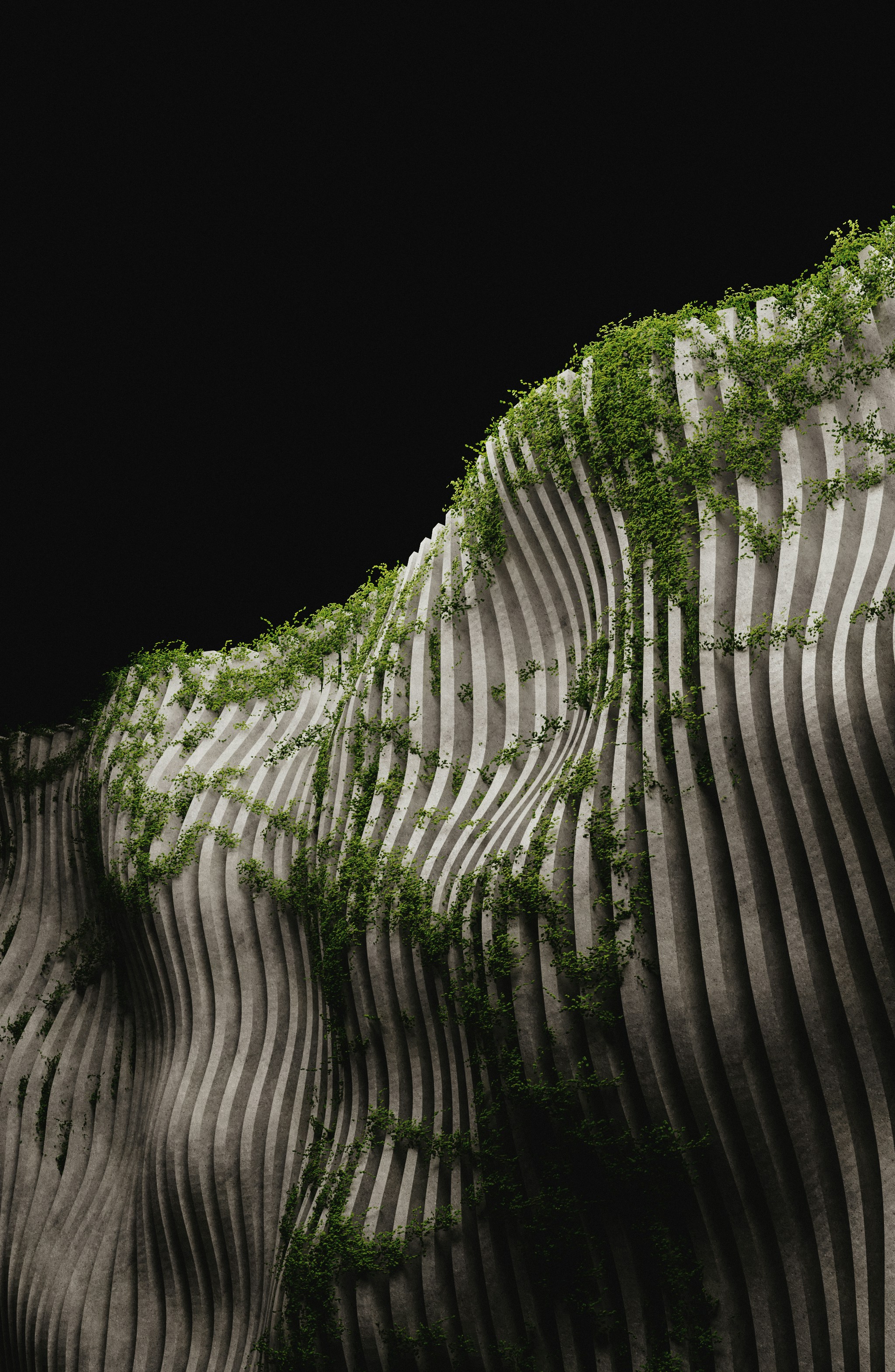 A smiling woman with her arms crossed, standing against a dark green background. She has long, dark hair.
