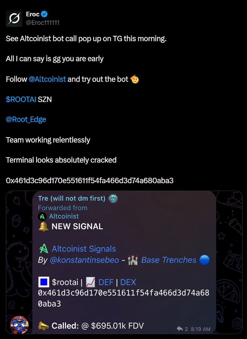 Twitter testimonial screenshot