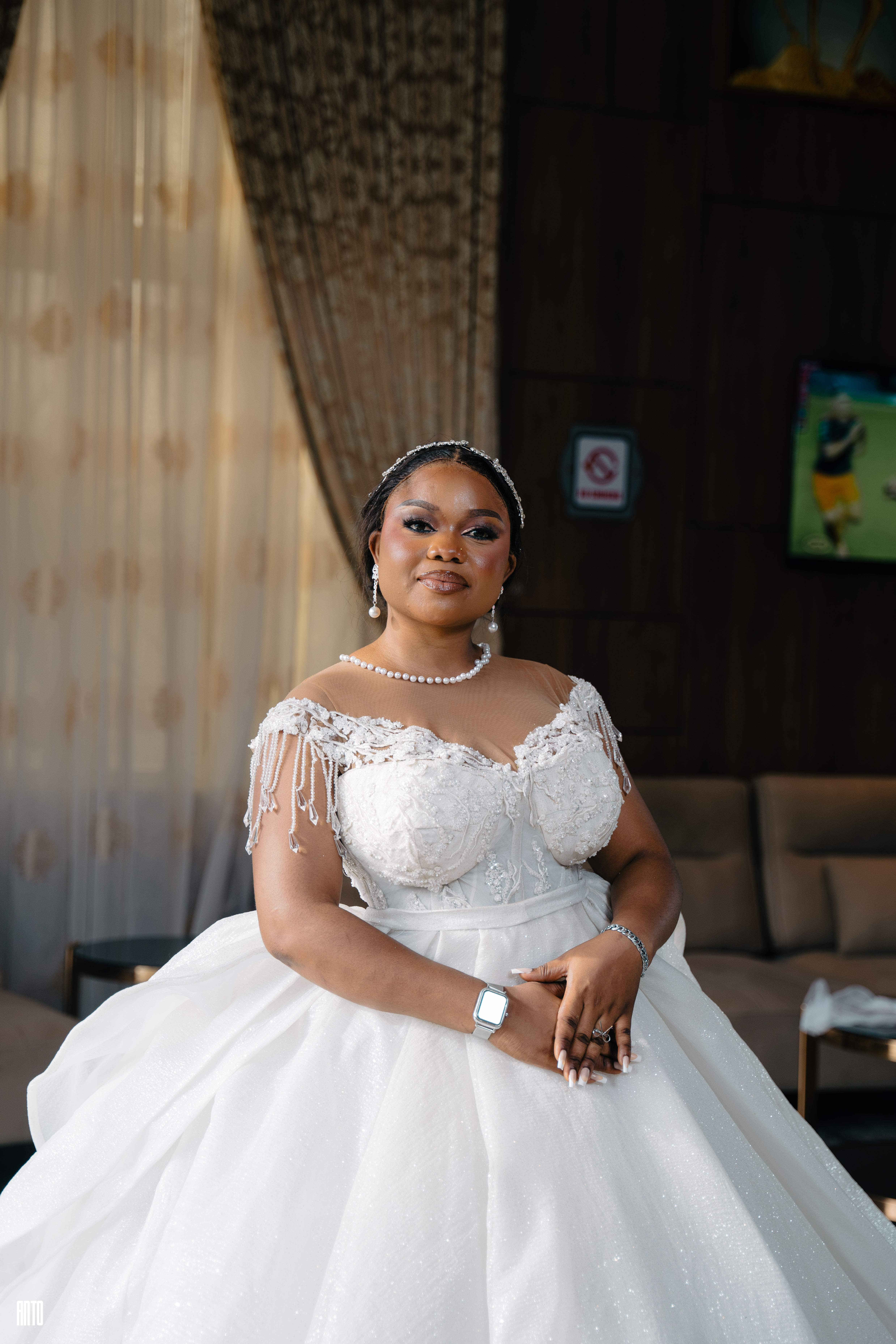 woman in white crew neck shirt smiling