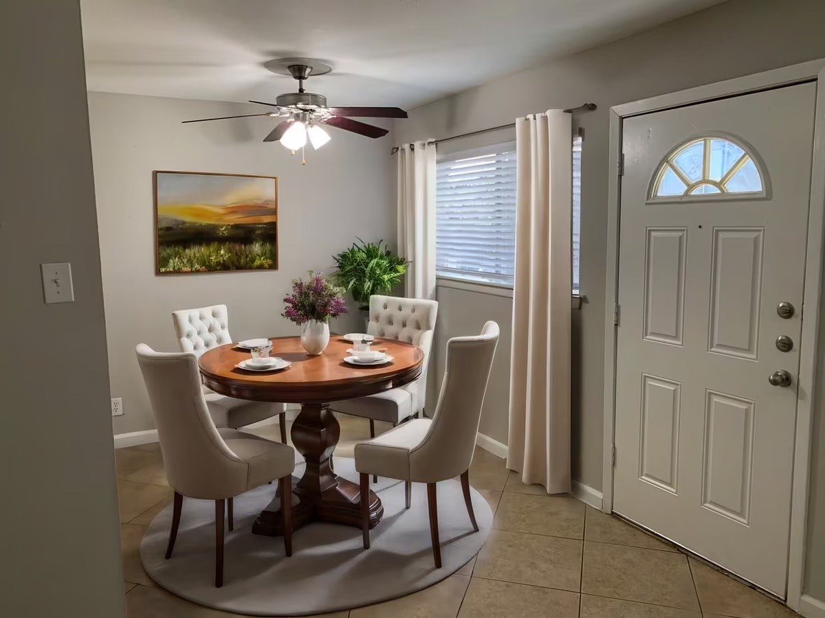 Living room interior at Verano at the Heights in San Antonio.