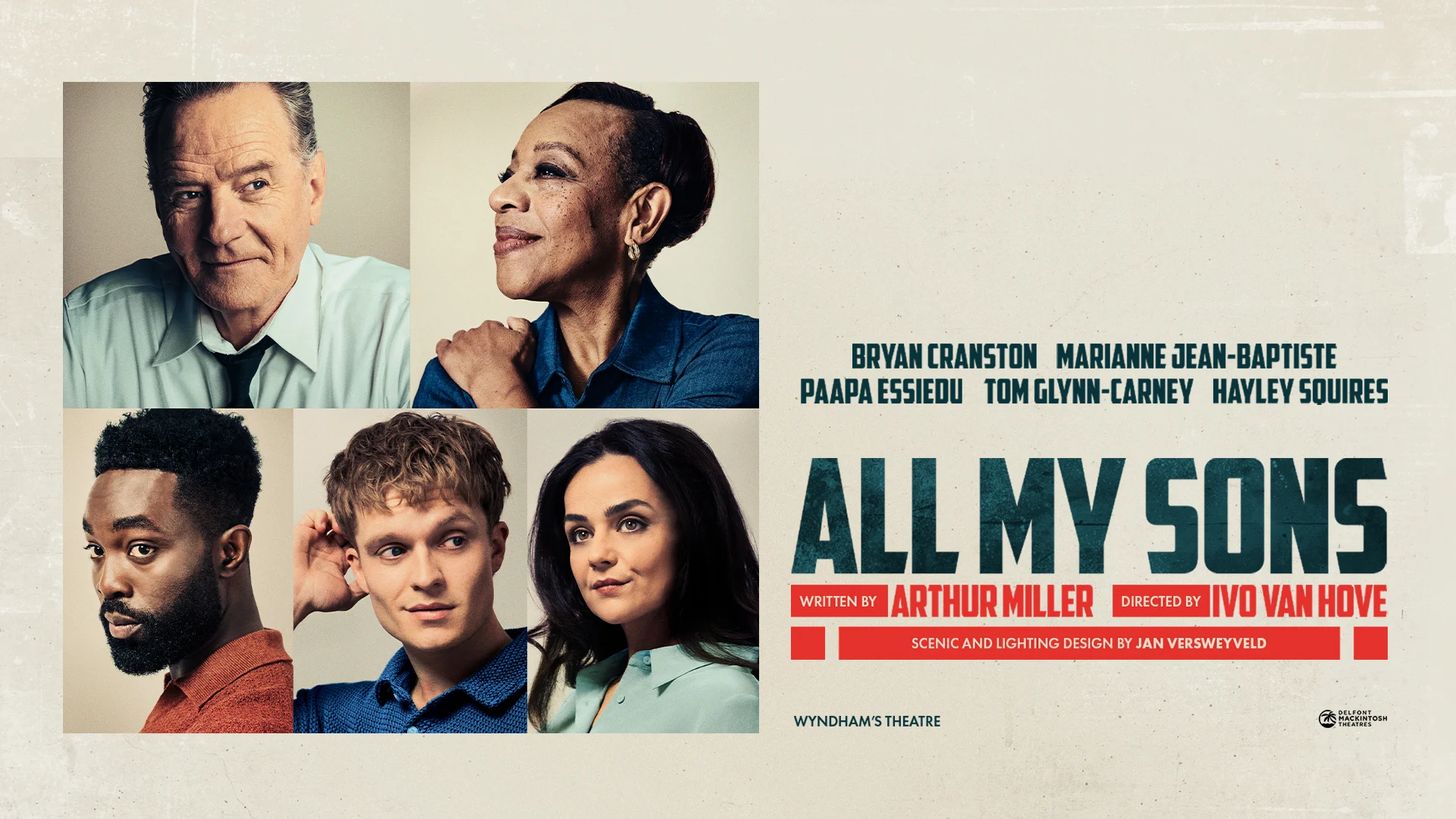 Bryan Cranston, Marianne Jean-Baptiste et Paapa Essiedu jouent dans All My Sons, billets disponibles maintenant