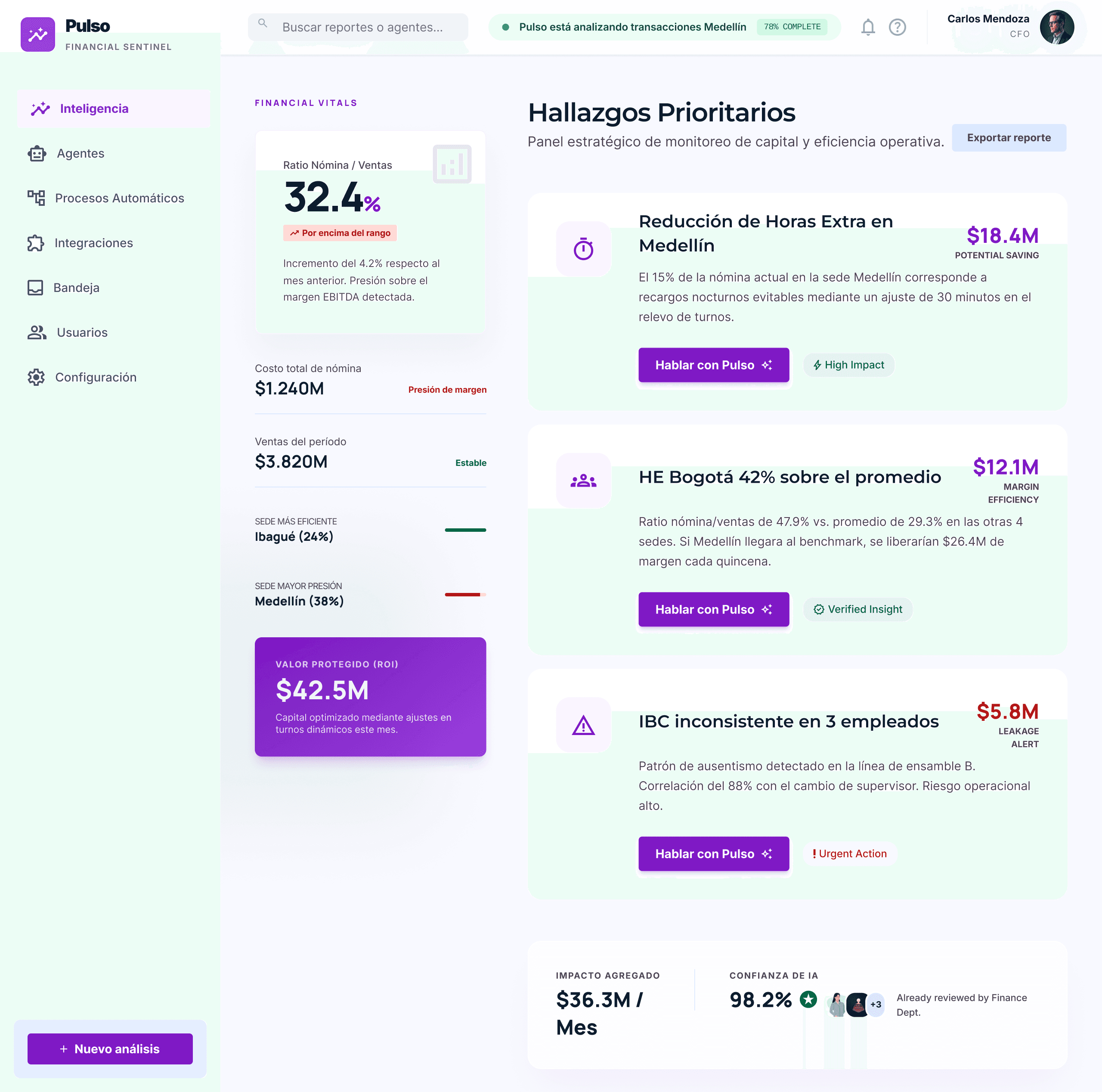 Dashboard de Pulso IA
