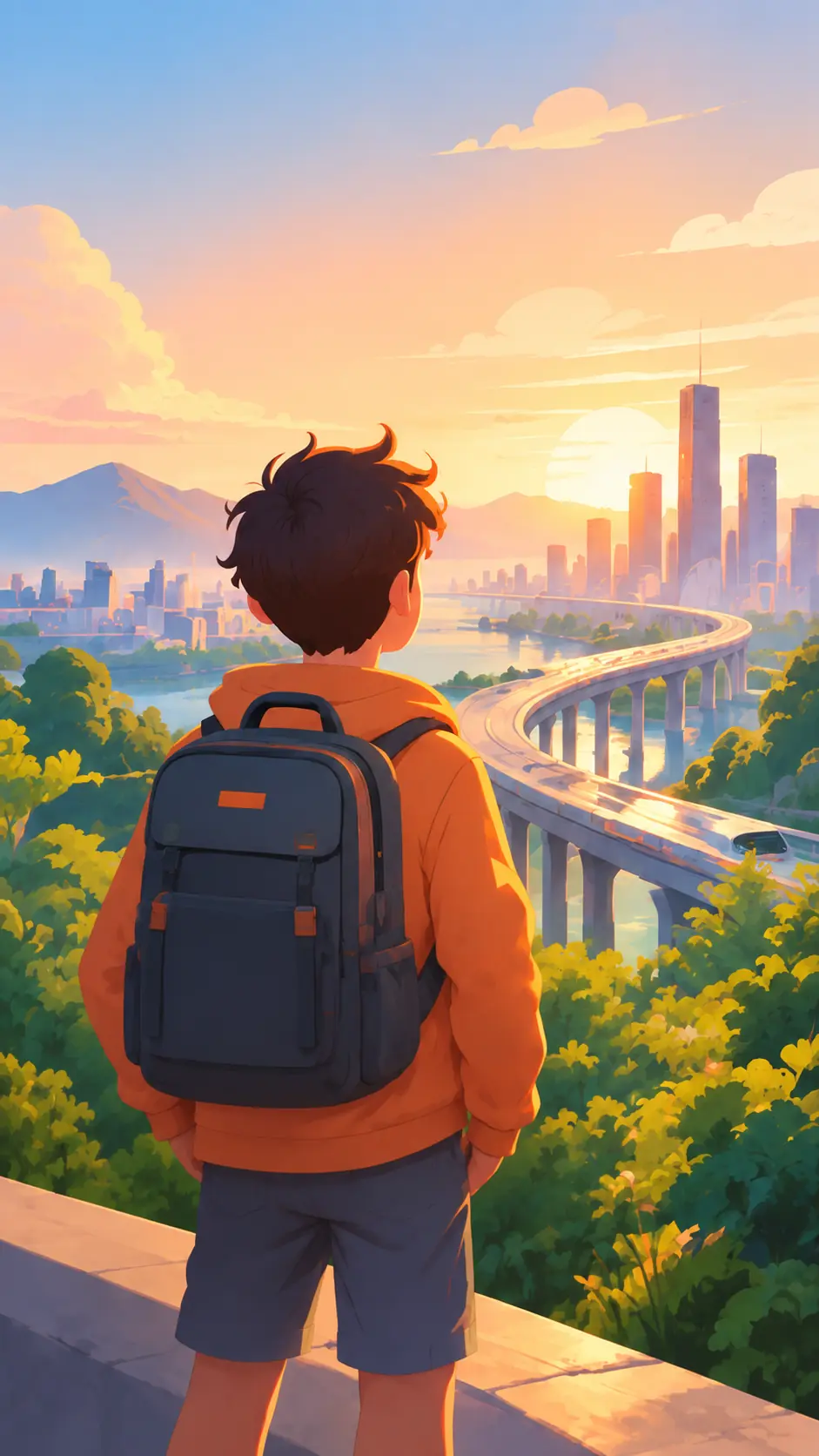 City Pixel background image