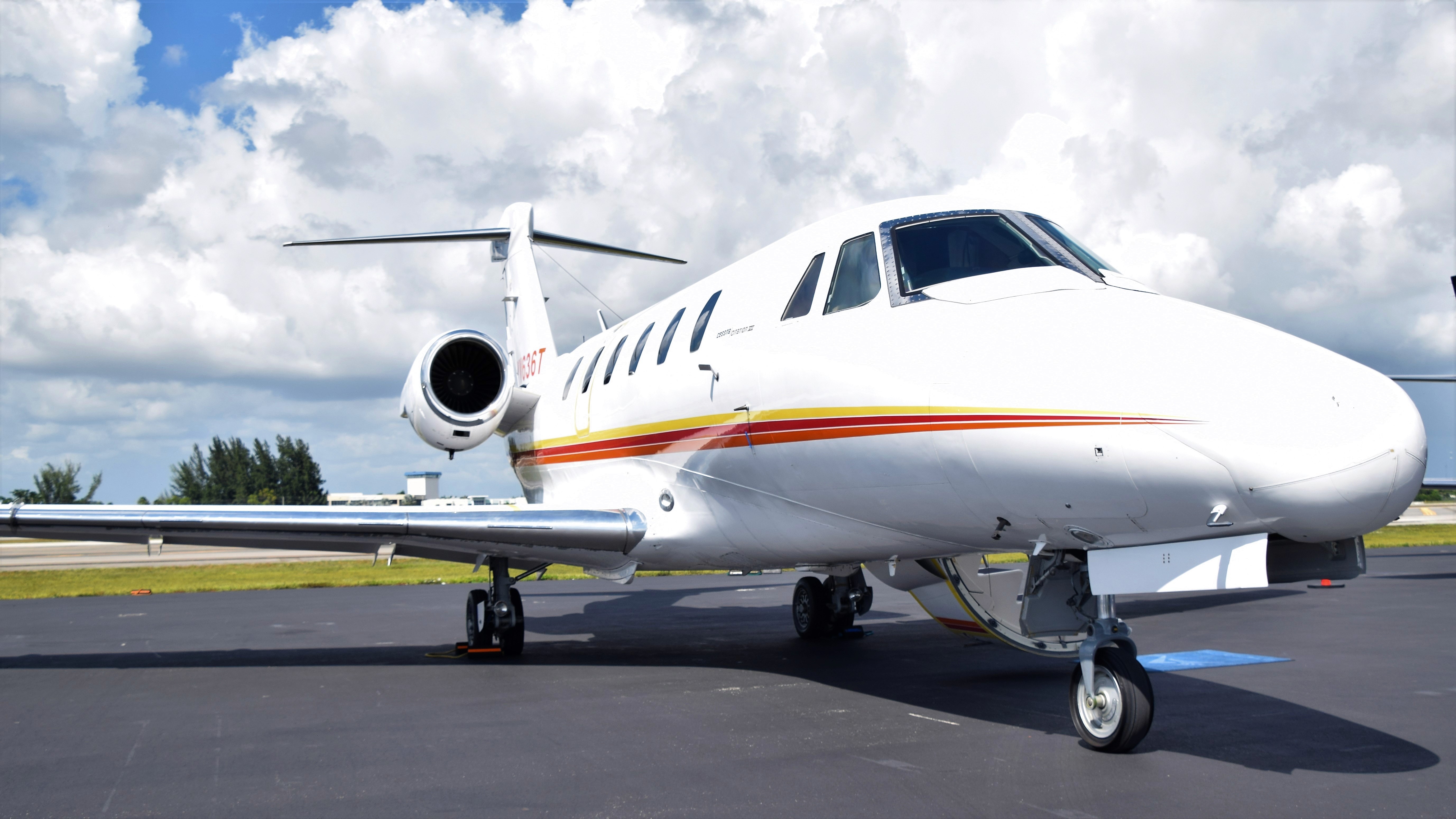 The Cessna Citation VII is a mid-size business jet manufactured by Cessna Aircraft Company. It was produced from 1991 to 2000 and features a swept wing design, Pratt & Whitney PW306A engines, and a spacious cabin with seating for up to 8 passengers. The Citation VII is a reliable and efficient mid-size jet that is suitable for both business and personal travel.