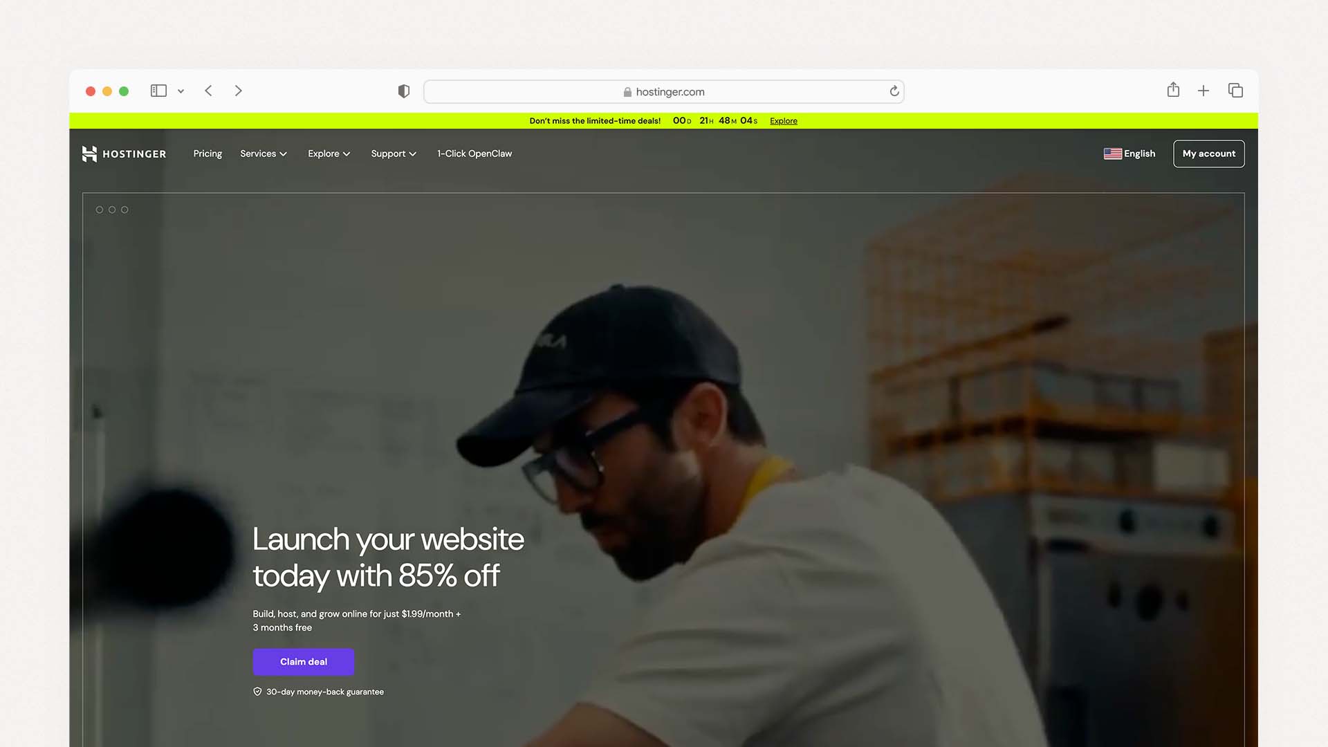 Hostinger — Best Budget Restaurant Website Builder