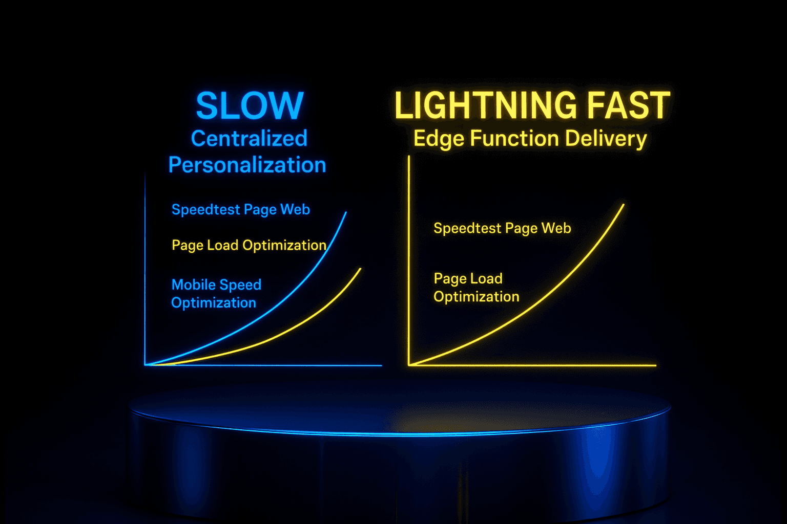 Personalized website content loading with improved server response time