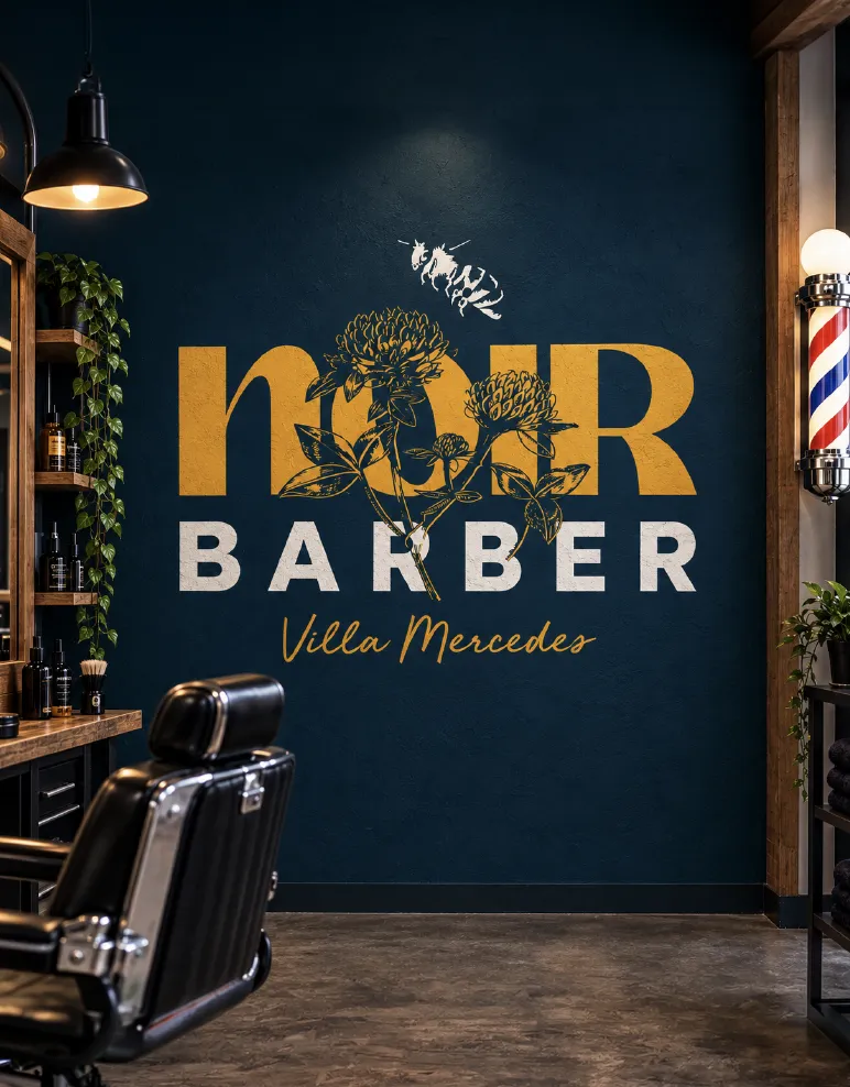 Création branding et logo barbershop
