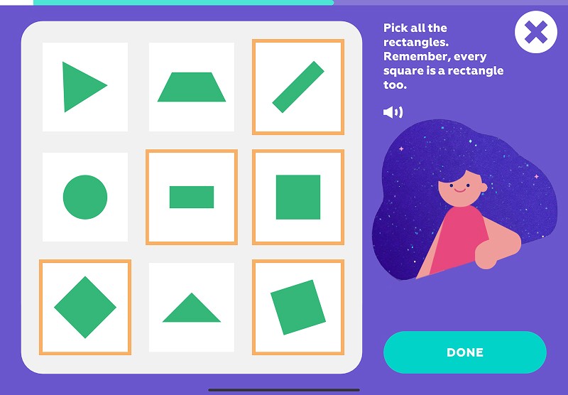 Rectangle shape: find all the rectangles