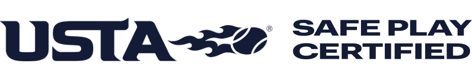 USTA Safe Play certified tennis coach badge