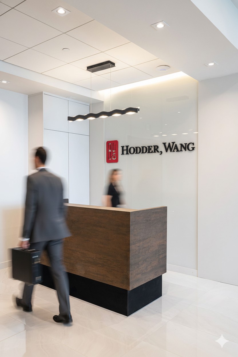 Male and female lawyers looking at the camera