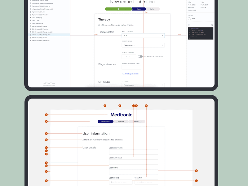 Clickable prototype & UI specs